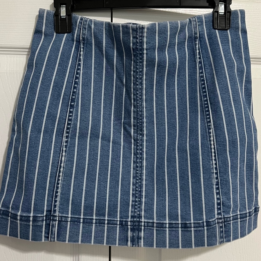 Looks like denim but it’s soft with lots of stretch to it.